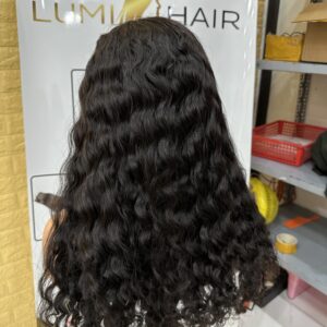 curly comic black wig