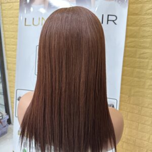 shiny bone straight cinnamon wig