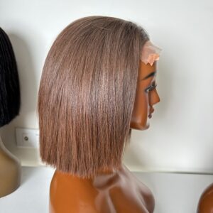 bone straight wig 8’’ – brown color
